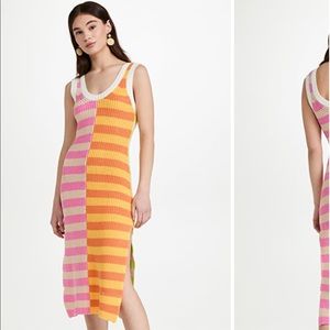 STAUD seashore tank dress (reversible) in XS